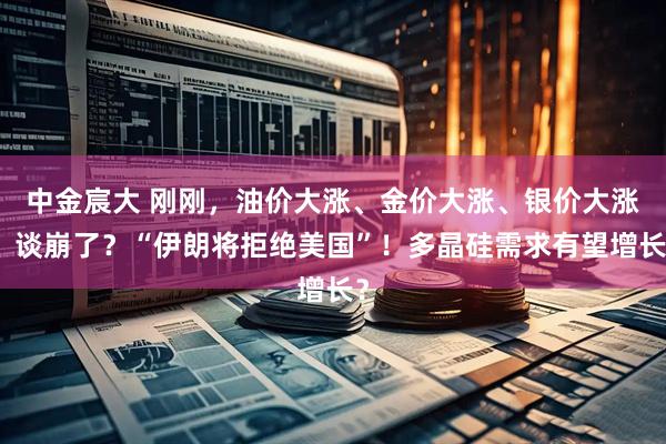 中金宸大 刚刚，油价大涨、金价大涨、银价大涨！谈崩了？“伊朗将拒绝美国”！多晶硅需求有望增长？