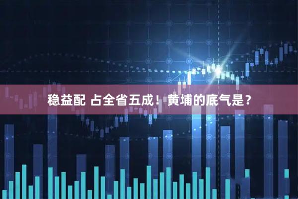 稳益配 占全省五成！黄埔的底气是？