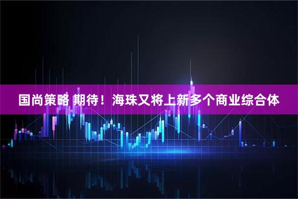 国尚策略 期待！海珠又将上新多个商业综合体