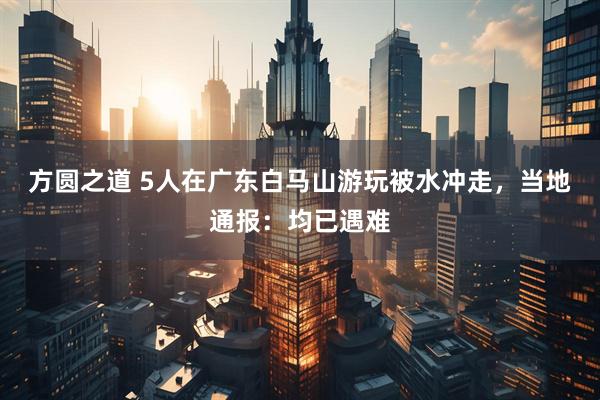方圆之道 5人在广东白马山游玩被水冲走，当地通报：均已遇难