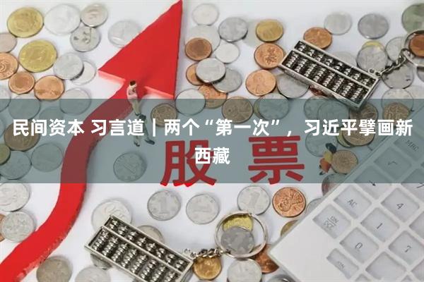 民间资本 习言道｜两个“第一次”，习近平擘画新西藏