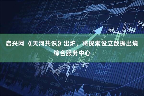 启兴网 《天河共识》出炉，将探索设立数据出境综合服务中心
